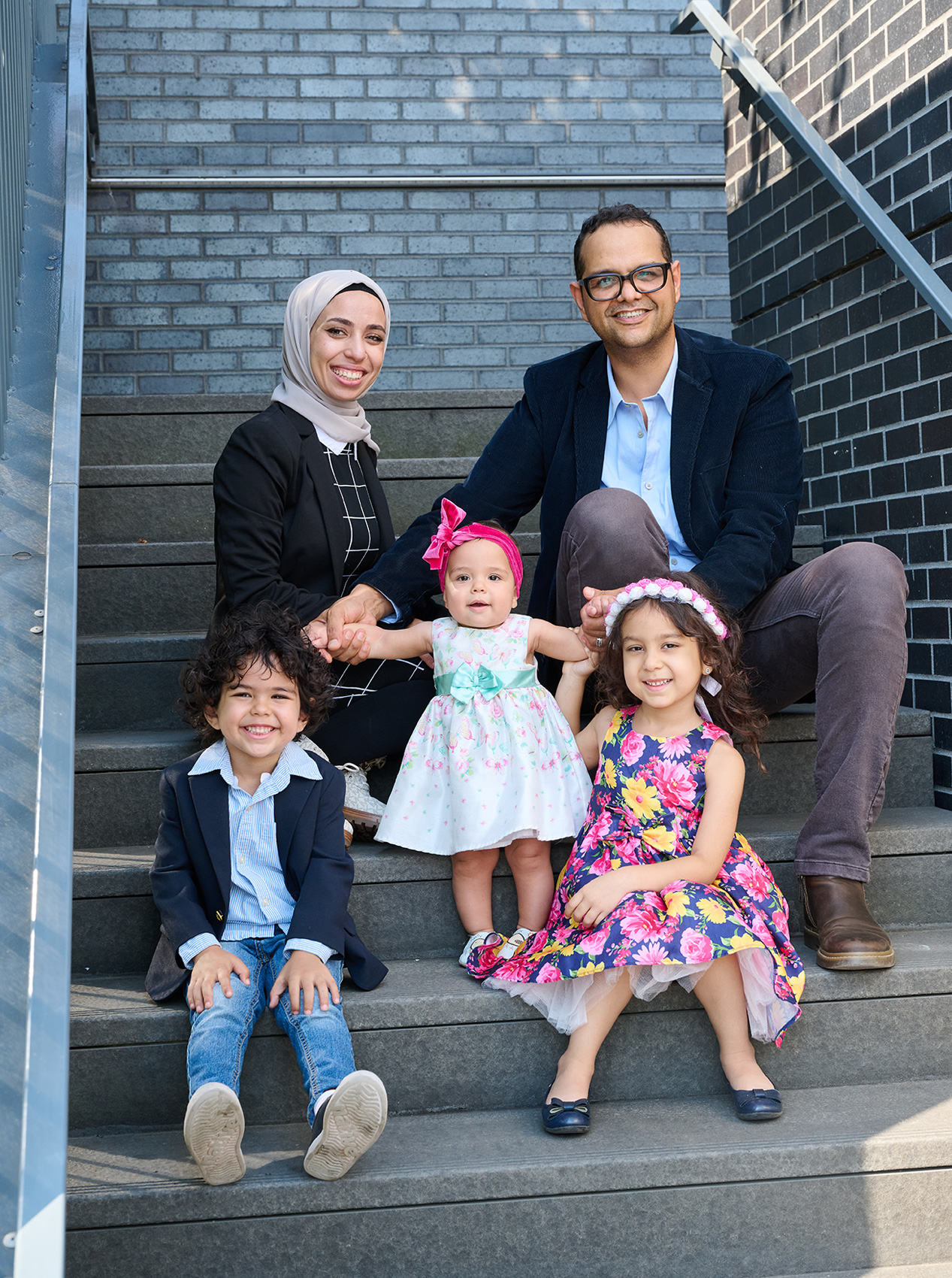 Erich-Saide-Vancouver-Photographer-Family-Portrait-Editorial-Lifestyle-Charity-McDonalds-RMHC-RMHCanada-Family-sitting-on-stairs